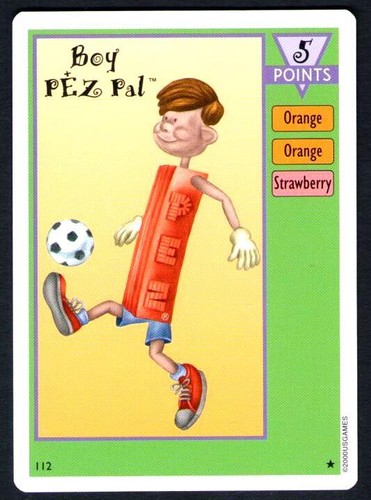 Vintage pez card - game, boy